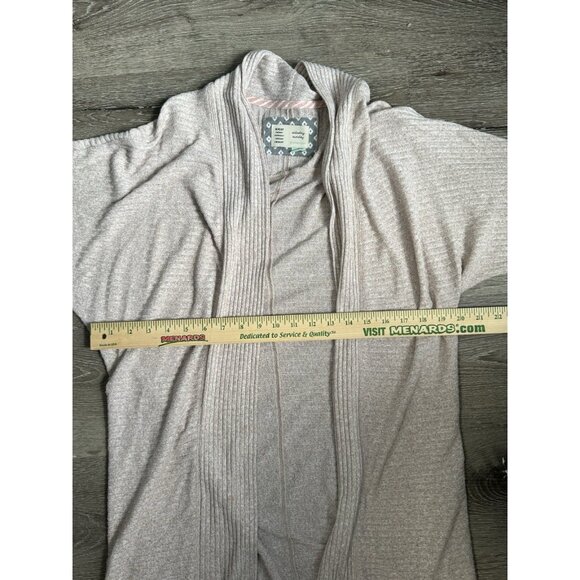 Anthropologie Saturday Sunday Acadia Cloudfleece Ribbed Cardigan Open Small - Picture 9 of 12